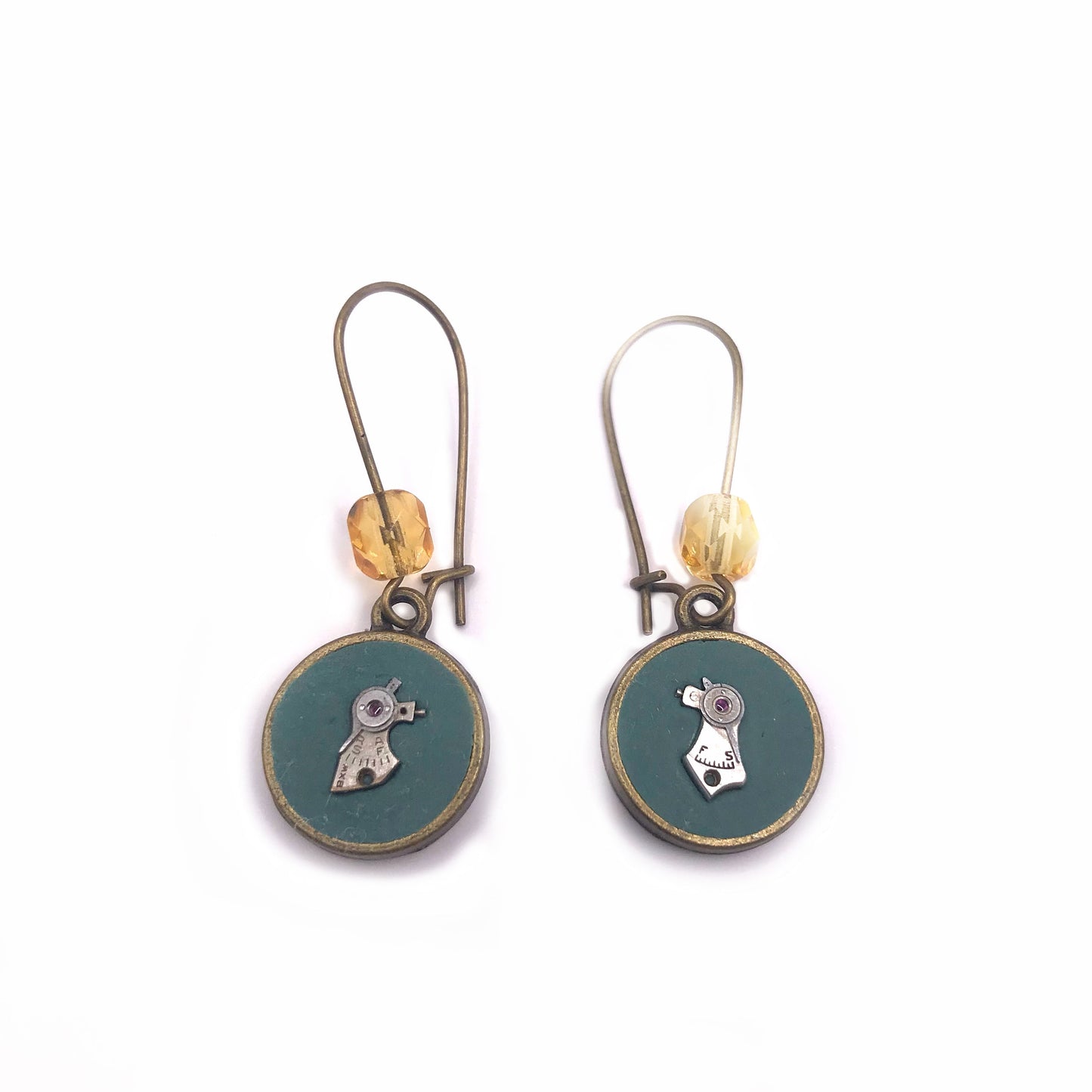 Literatu Nights Earrings #3 - Dusty Green
