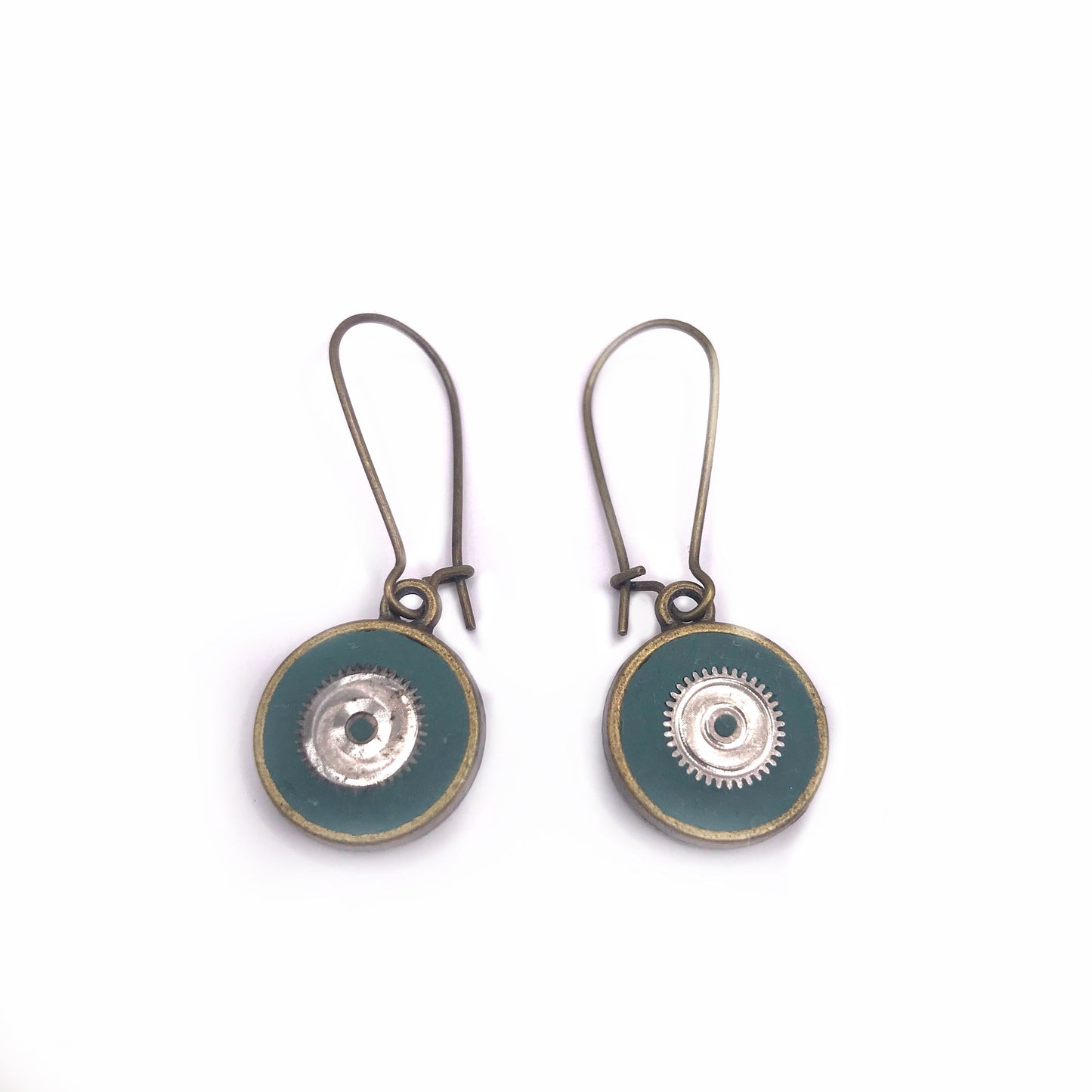 Literatu nights Earrings #5 - Dusty Green