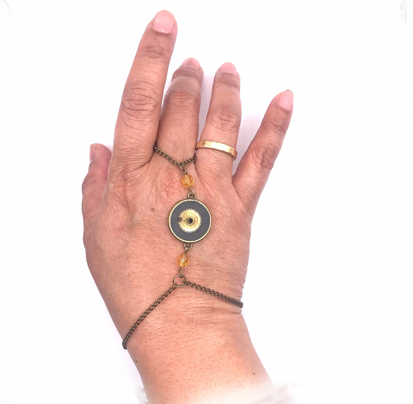 Literatu Nights Ring Bracelet #2 - Midnight Grey
