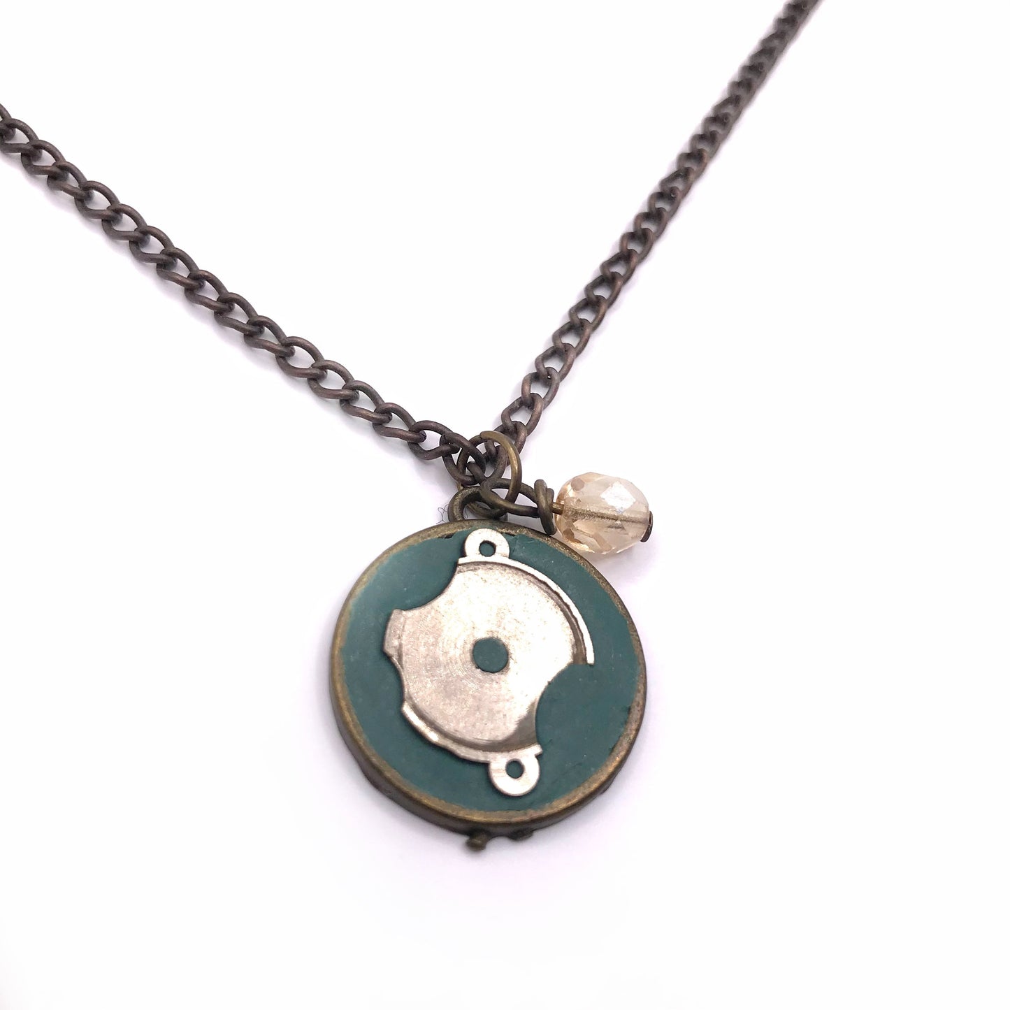 Literatu Nights Pendant #6 - Dusty Green, Small