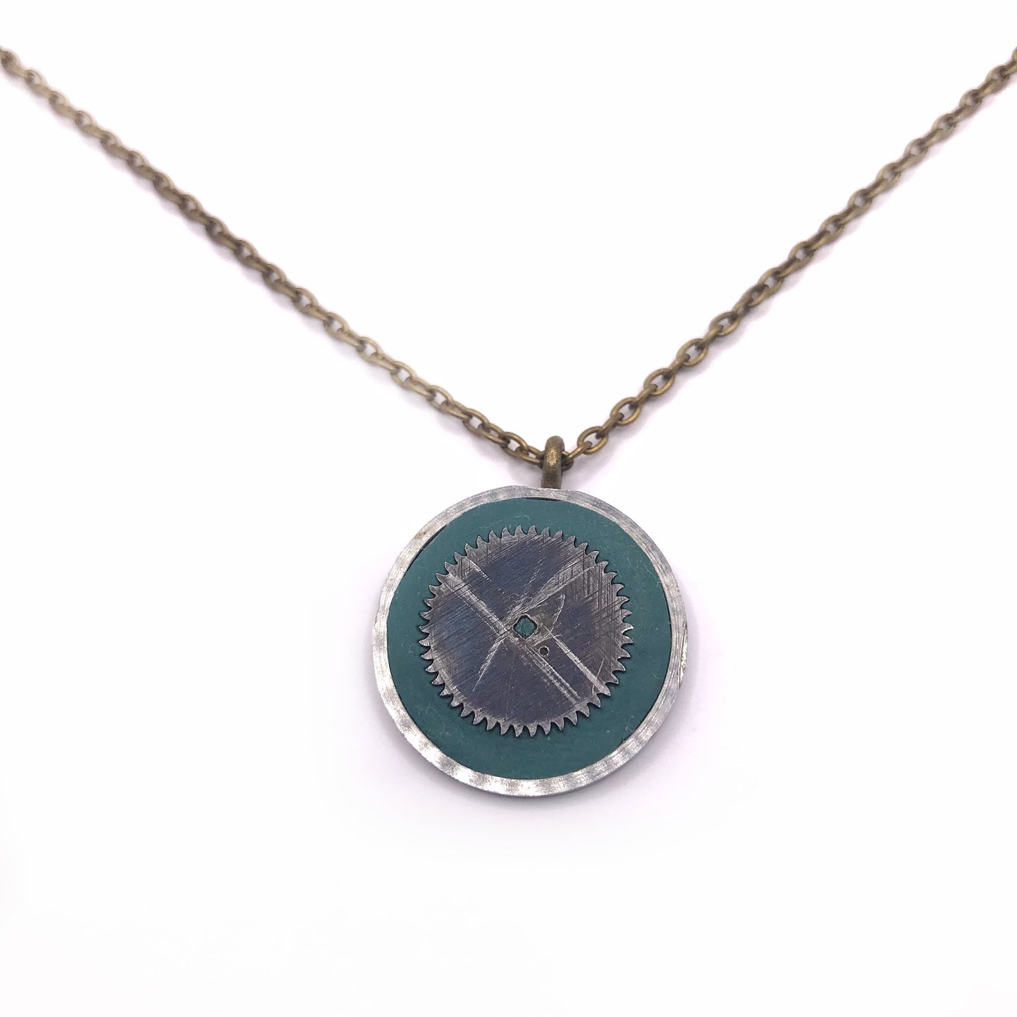 Literatu Night Pendant #5 - Dusty Green, Small
