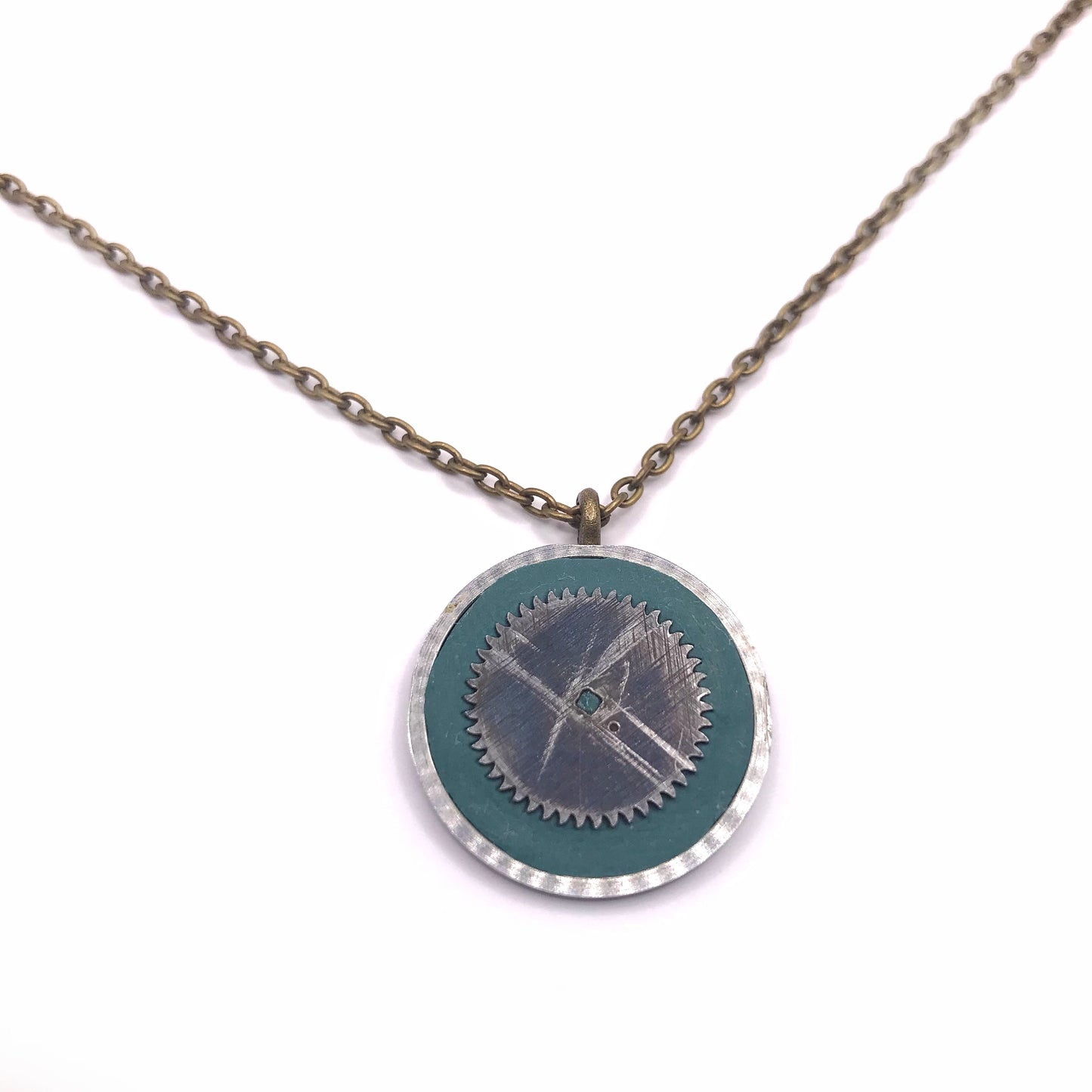 Literatu Night Pendant #5 - Dusty Green, Small