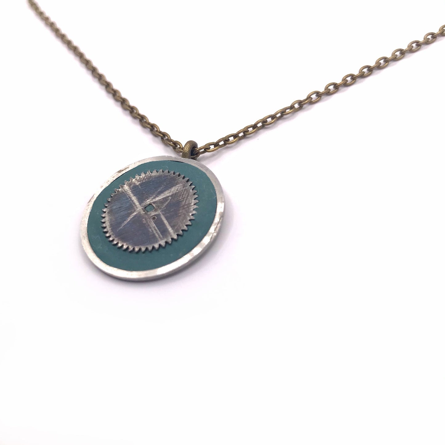Literatu Night Pendant #5 - Dusty Green, Small