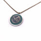 Literatu Night Pendant #5 - Dusty Green, Small