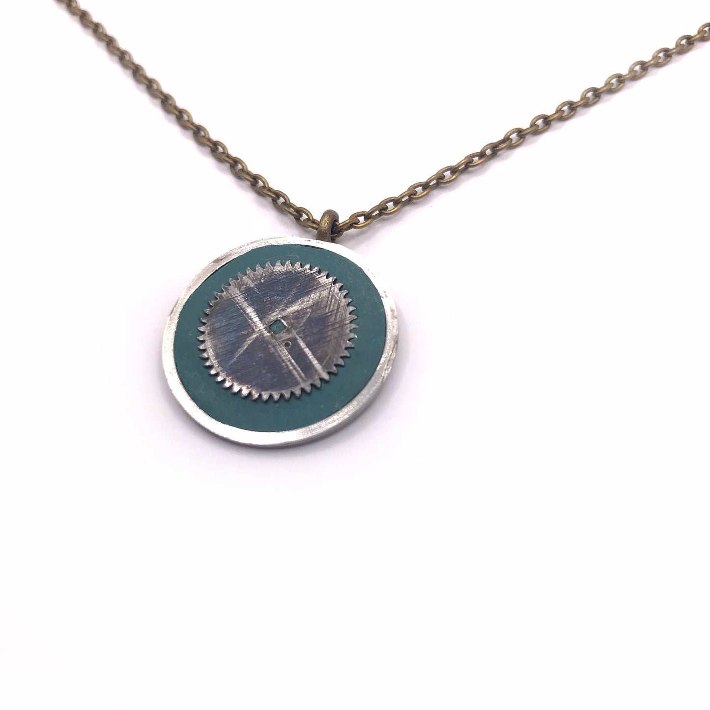 Literatu Night Pendant #5 - Dusty Green, Small