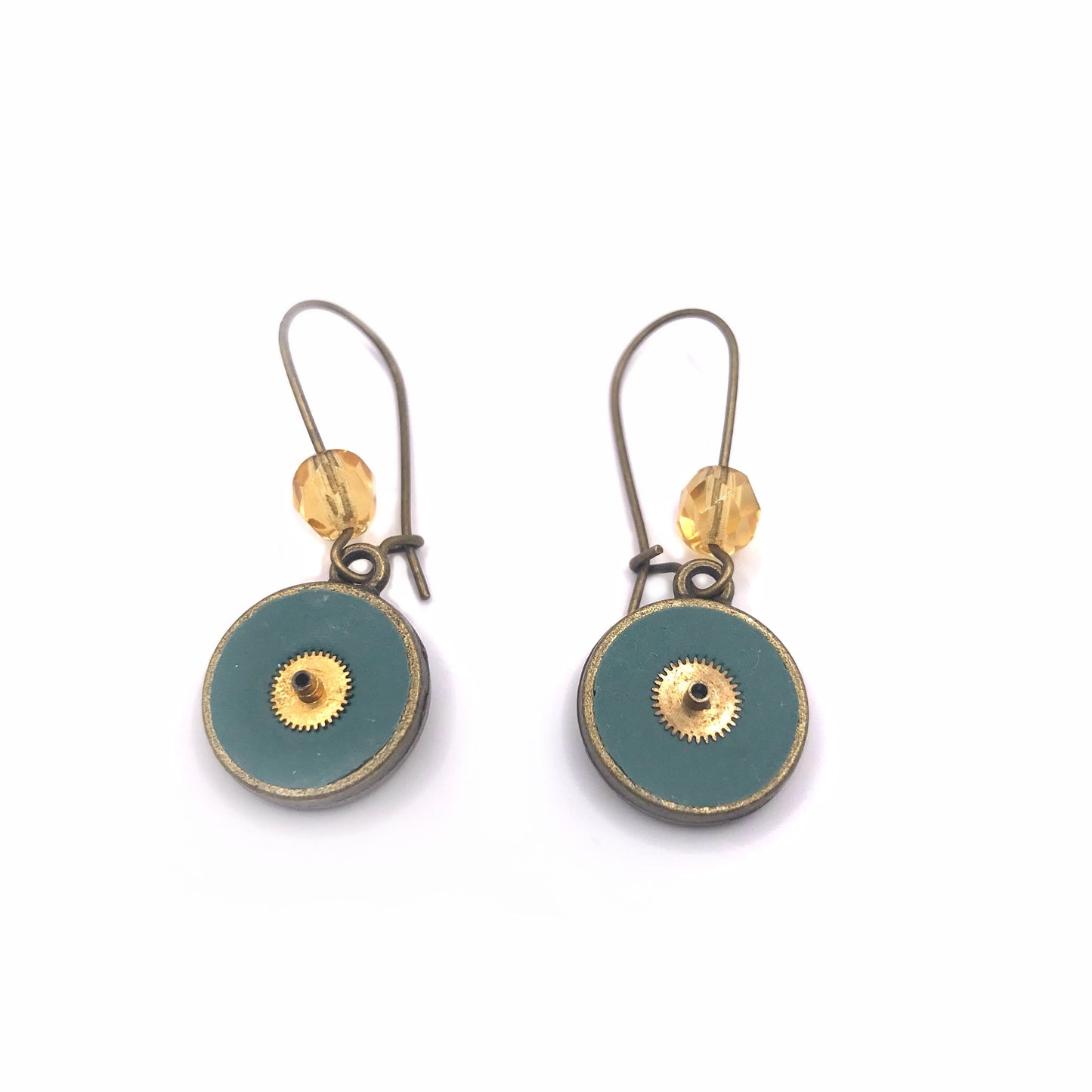 Literatu Night Earrings #2 - Dusty Green