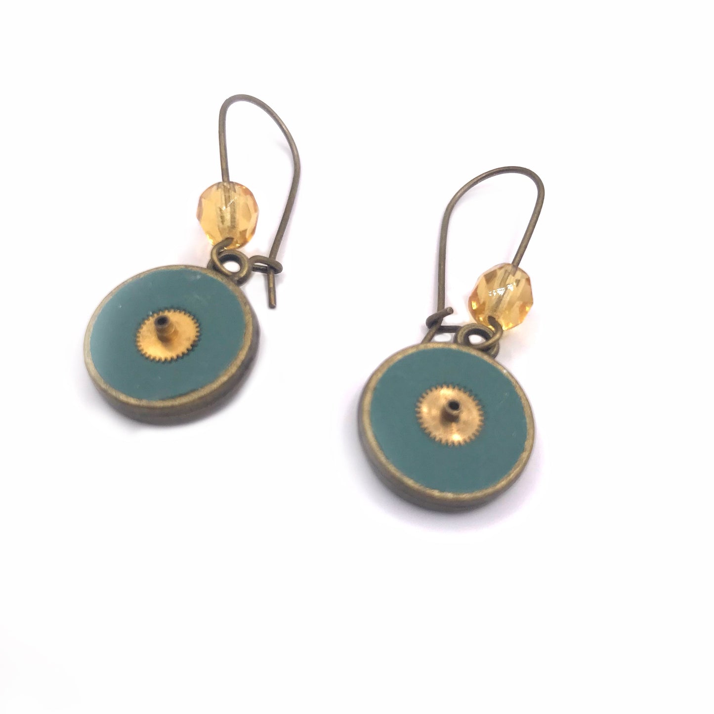 Literatu Night Earrings #2 - Dusty Green
