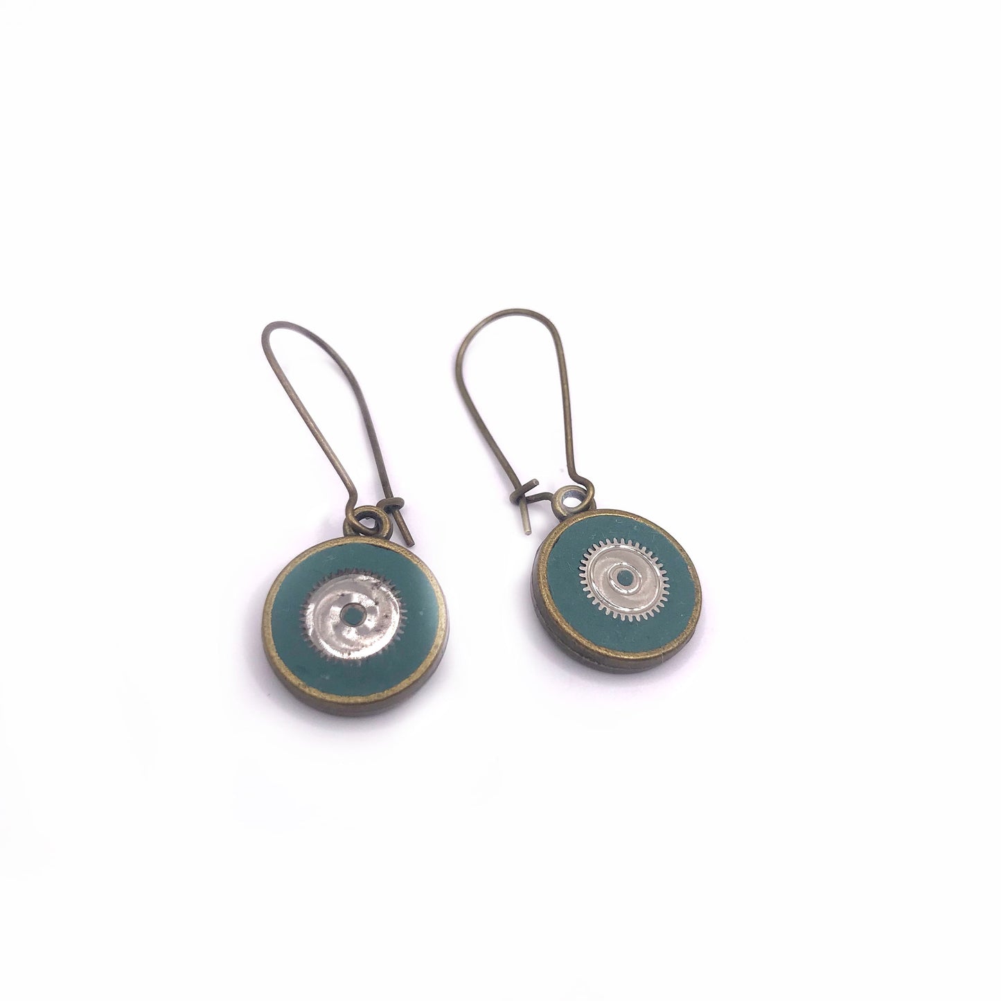 Literatu nights Earrings #5 - Dusty Green