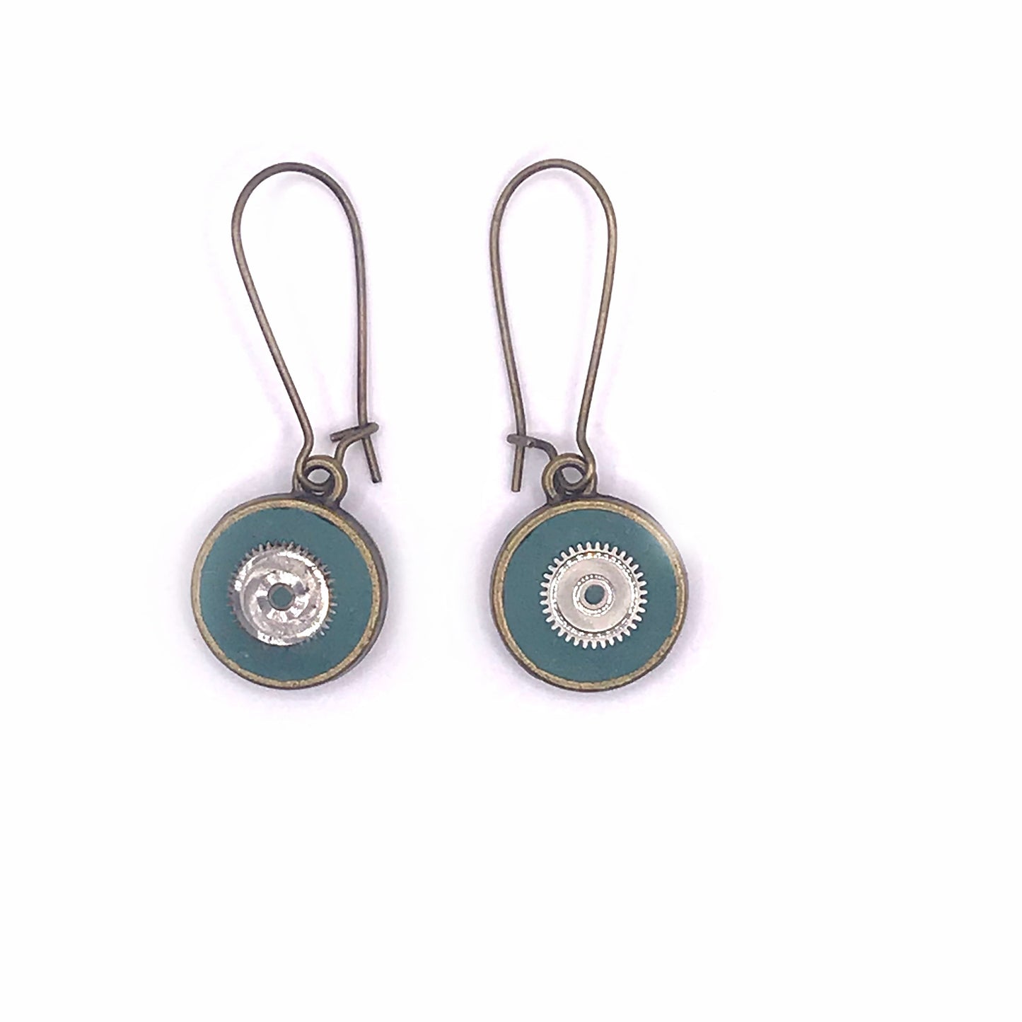 Literatu nights Earrings #5 - Dusty Green