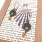 Literatu Nights Earrings #1 - Midnight Grey