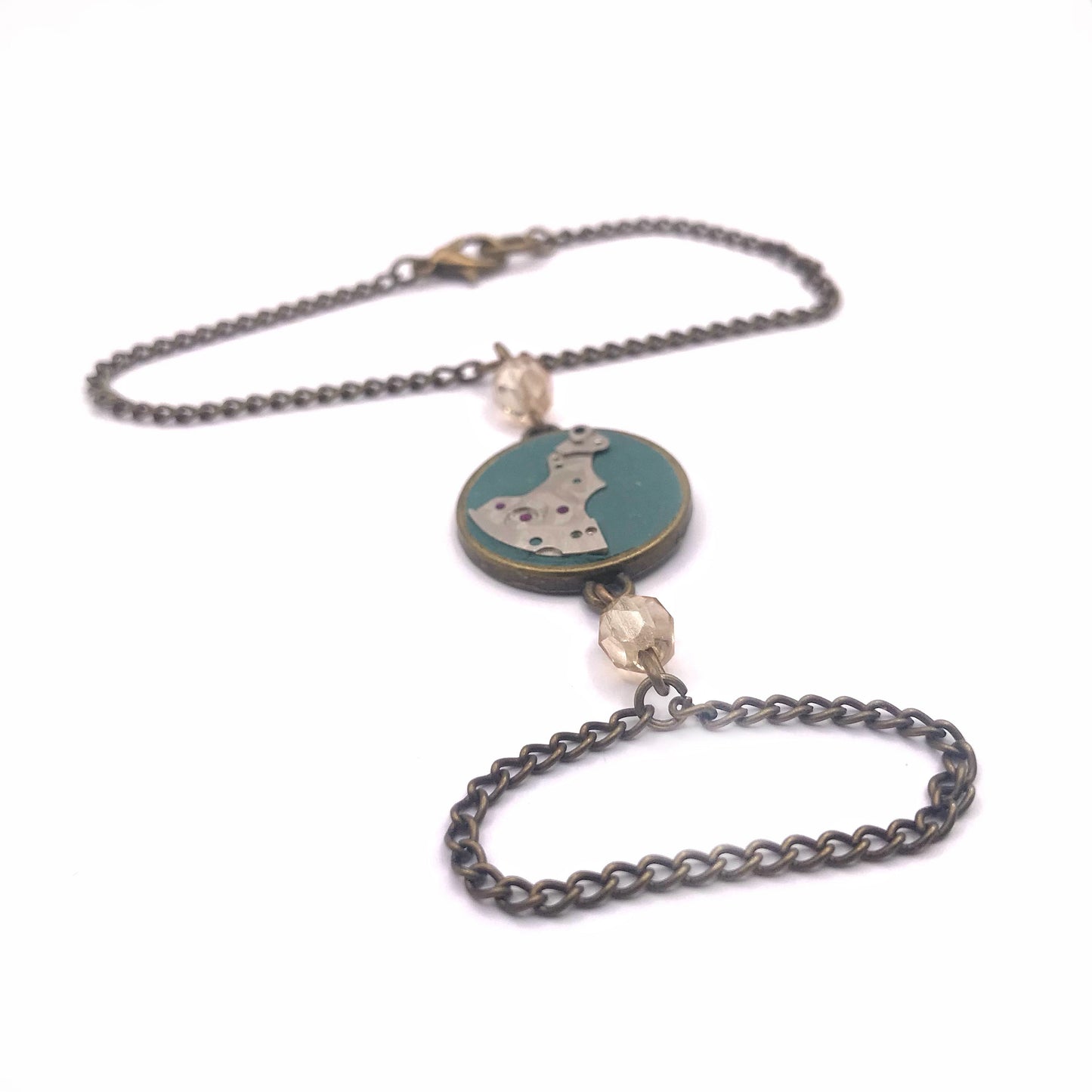 Literatu Nights Ring Bracelet #1 - Dusty Green