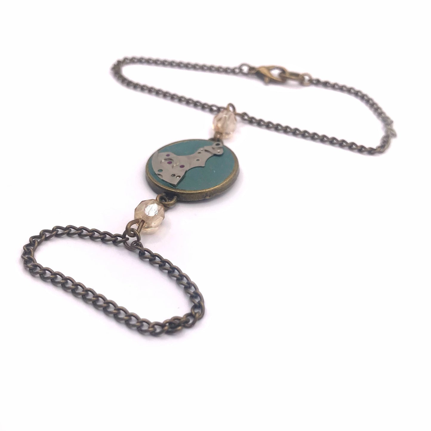 Literatu Nights Ring Bracelet #1 - Dusty Green