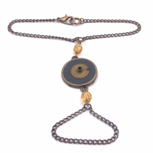 Literatu Nights Ring Bracelet #2 - Midnight Grey